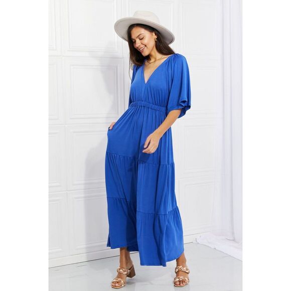 Culture Code Full Size My Muse Flare Sleeve Tiered Maxi Dress - Picture 5 of 11